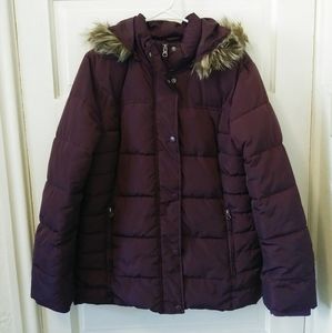 Plum Puffer Jacket